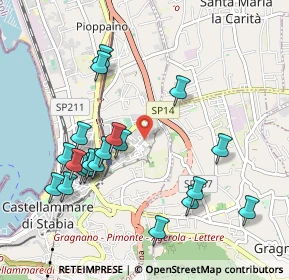 Mappa Via Catullo, 80053 Castellammare di Stabia NA, Italia (1.132)