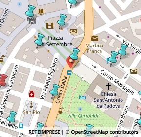 Mappa Via Alfredo Fighera, 74015 Martina Franca TA, Italia (0.123)