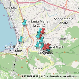 Mappa Via dei Pastai, 80054 Gragnano NA, Italia (1.31667)