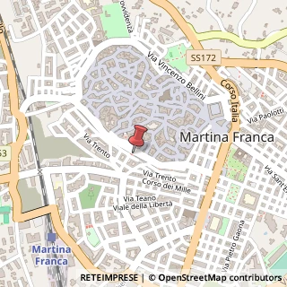 Mappa Via Mercadante, 133, 74015 Martina Franca, Taranto (Puglia)