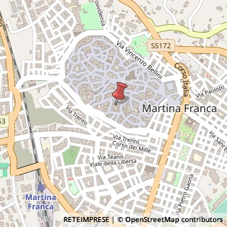 Mappa Vico III Beatrice Cenci, 74015 Martina Franca TA, Italia, 74015 Martina Franca, Taranto (Puglia)