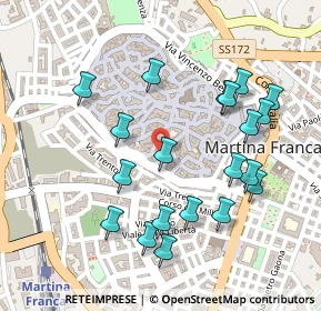 Mappa Via Mercadante, 74015 Martina Franca TA, Italia (0.271)