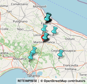 Mappa Via Mercadante, 74015 Martina Franca TA, Italia (11.09778)