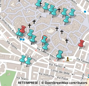 Mappa Vico la Lama, 74015 Martina Franca TA, Italia (0.144)