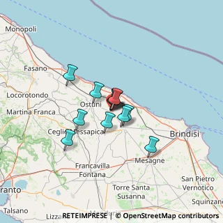 Mappa Via Carbina, 72012 Carovigno BR, Italia (8.27083)
