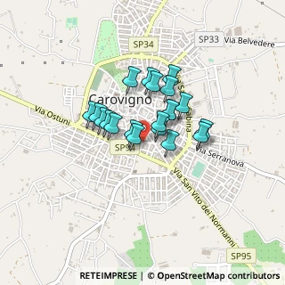 Mappa Via Carbina, 72012 Carovigno BR, Italia (0.307)