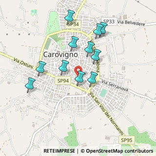 Mappa Via Giosuè Carducci, 72012 Carovigno BR, Italia (0.46364)