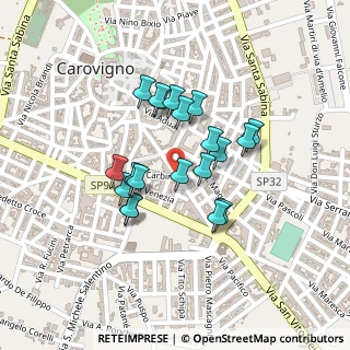 Mappa Via Giosuè Carducci, 72012 Carovigno BR, Italia (0.1865)