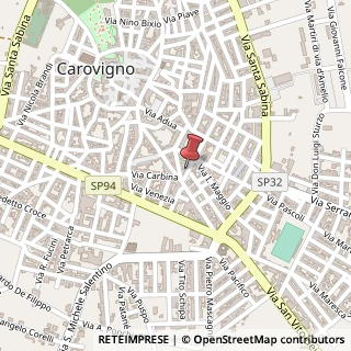Mappa Via Carlo Pisacane,  1, 72012 Carovigno, Brindisi (Puglia)