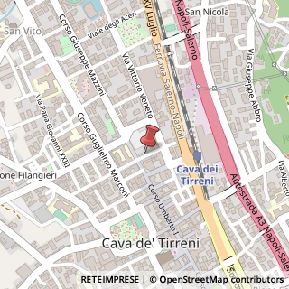 Mappa Via Andrea Guerritore, 5, 84013 Cava de' Tirreni, Salerno (Campania)