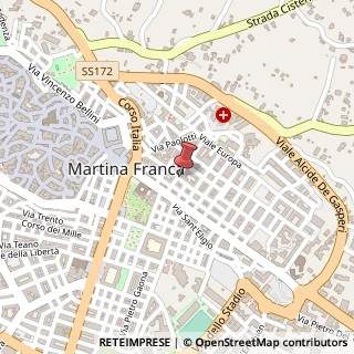Mappa Via Berardo Leone, 1, 74015 Martina Franca, Taranto (Puglia)