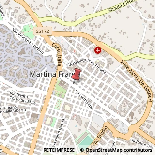 Mappa Via Cesare Battisti, 74015 Martina Franca TA, Italia, 74015 Martina Franca, Taranto (Puglia)