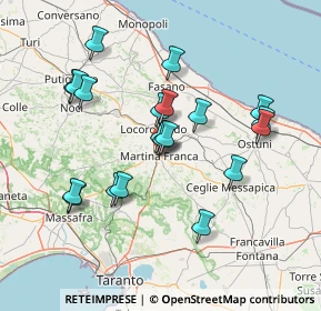 Mappa Via G. D'Annunzio, 74015 Martina Franca TA, Italia (14.8365)