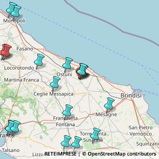 Mappa Via Alcide De Gasperi, 72012 Carovigno BR, Italia (25.232)