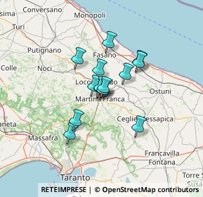 Mappa Via Alfonso Motolese, 74015 Martina Franca TA, Italia (9.13714)