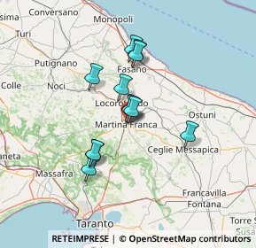 Mappa Via Alfonso Motolese, 74015 Martina Franca TA, Italia (10.975)