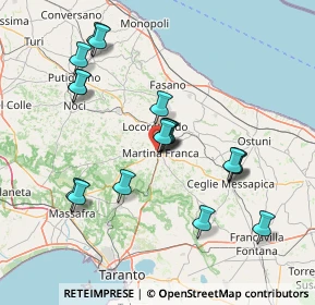 Mappa 74015 Martina Franca TA, Italia (15.54056)
