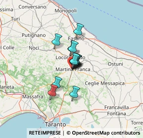 Mappa 74015 Martina Franca TA, Italia (6.85385)