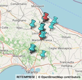 Mappa 74015 Martina Franca TA, Italia (10.968)