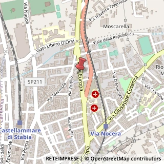 Mappa Viale Europa, 26, 80053 Castellammare di Stabia, Napoli (Campania)