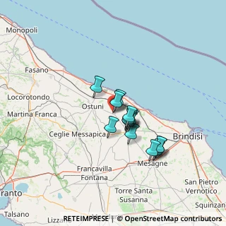 Mappa Via Gaetano Brunetti, 72012 Carovigno BR, Italia (10.45429)