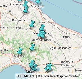 Mappa Via Ignazio Ciaia, 74015 Martina Franca TA, Italia (18.96167)