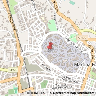 Mappa Via Conte Leopardi, 6, 74015 Martina Franca, Taranto (Puglia)
