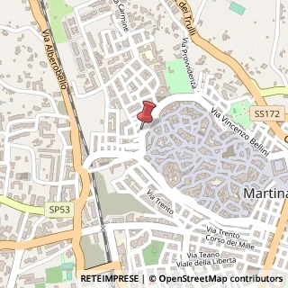 Mappa Via donizetti gaetano 92, 74015 Martina Franca, Taranto (Puglia)