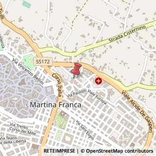 Mappa Viale europa 34, 74015 Martina Franca, Taranto (Puglia)