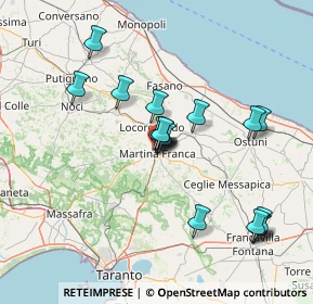 Mappa Via Vincenzo Bellini, 74015 Martina Franca TA, Italia (13.86278)