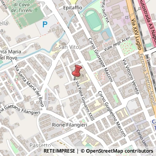 Mappa Via Papa Giovanni XXIII, 82, 84013 Cava de' Tirreni, Salerno (Campania)