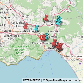 Mappa 84013 Cava De' Tirreni SA, Italia (7.06944)