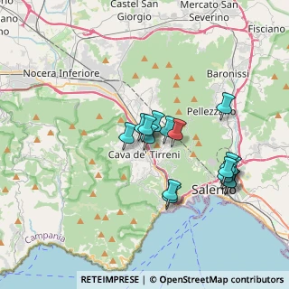 Mappa 84013 Cava De' Tirreni SA, Italia (3.43875)