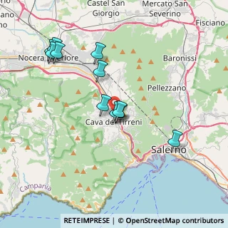 Mappa 84013 Cava De' Tirreni SA, Italia (3.90727)