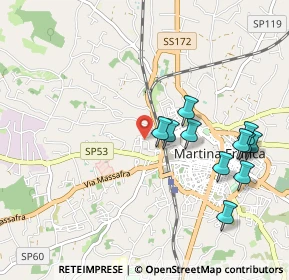Mappa Via Sebastiano Carucci, 74015 Martina Franca TA, Italia (1.08818)