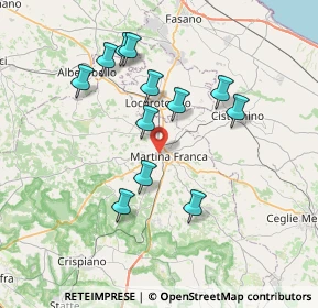 Mappa Via Sebastiano Carucci, 74015 Martina Franca TA, Italia (7.38583)