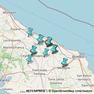 Mappa Via Emilia, 72012 Carovigno BR, Italia (9.66353)