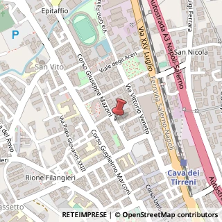 Mappa Corso Mazzini, 93, 84013 Cava de' Tirreni, Salerno (Campania)