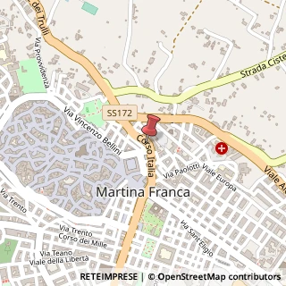Mappa Via valle d'itria 36, 74015 Martina Franca, Taranto (Puglia)