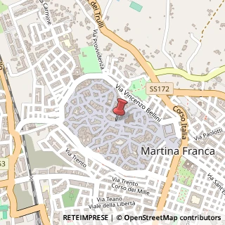 Mappa Piazza Plebiscito, 13, 74015 Martina Franca, Taranto (Puglia)