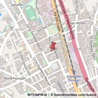 Mappa Via Alcide de Gasperi, 84013 Cava de' Tirreni SA, Italia, 84013 Cava de' Tirreni, Salerno (Campania)