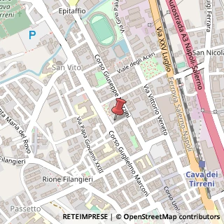Mappa Viale Marconi, 55, 84013 Cava de' Tirreni, Salerno (Campania)