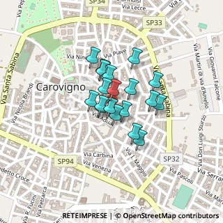 Mappa Piazza XXIV Maggio, 72012 Carovigno BR, Italia (0.145)