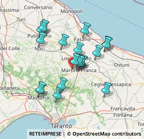 Mappa Via Mottola Z.I. KM.2.200, 74015 Martina Franca TA, Italia (13.127)
