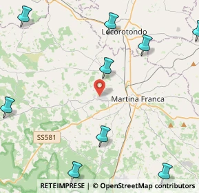 Mappa Via Mottola Z.I. KM.2.200, 74015 Martina Franca TA, Italia (7.20333)