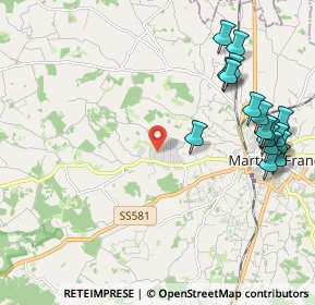 Mappa Via Mottola Z.I. KM.2.200, 74015 Martina Franca TA, Italia (2.70294)