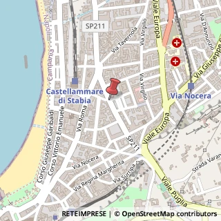 Mappa Via Marconi Guglielmo, 40, 80053 Castellammare di Stabia, Napoli (Campania)