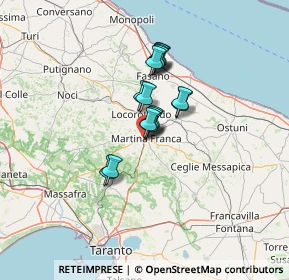 Mappa Via dei Giardini, 74015 Martina Franca TA, Italia (9.022)