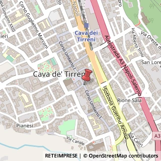 Mappa Corso Umberto I, 227, 84013 Cava de' Tirreni, Salerno (Campania)