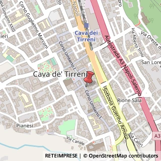 Mappa Corso Umberto I, 213, 84013 Cava de' Tirreni, Salerno (Campania)
